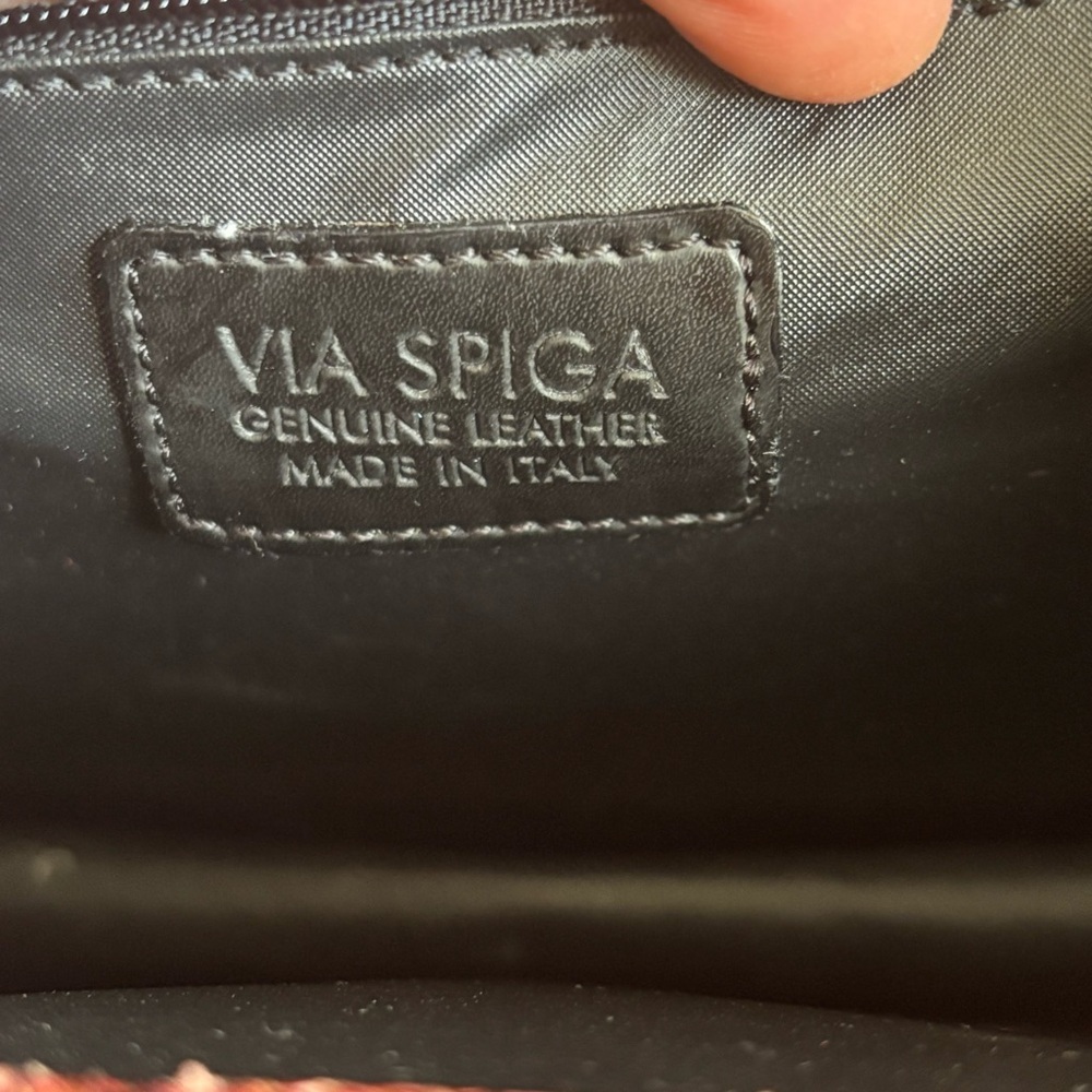 Via Spiga Snakeskin Genuine Leather Bag Vintage Made in Italy - Picture 7 of 10